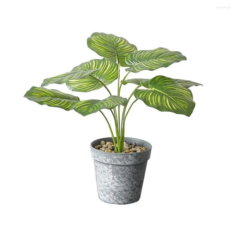 Decoratieve bloemen kunstmatige planten 16 nep groen planten plastic bonsai potten landschap indoor decor voor de bureau koffieplank slaapkamer