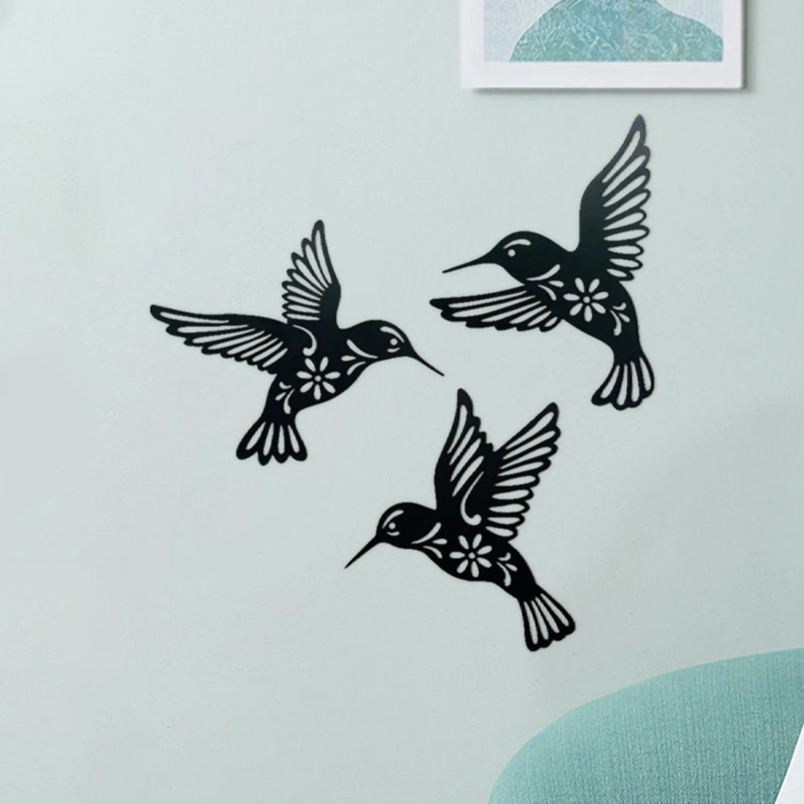 3 Pieces Bird Wall Art Decoration for Kids Nursery Patio Home Ornaments