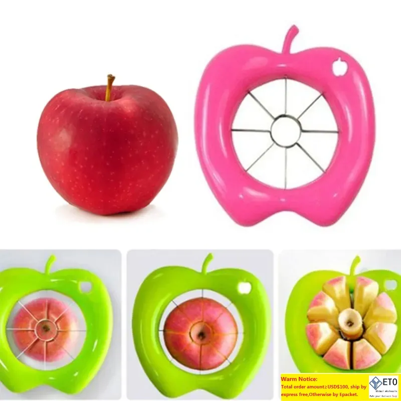 Handige appel fruit snijder dication peeler corer slicer machine keuken gadget plastiic gemengd met roestvrijstalen fruit snijder