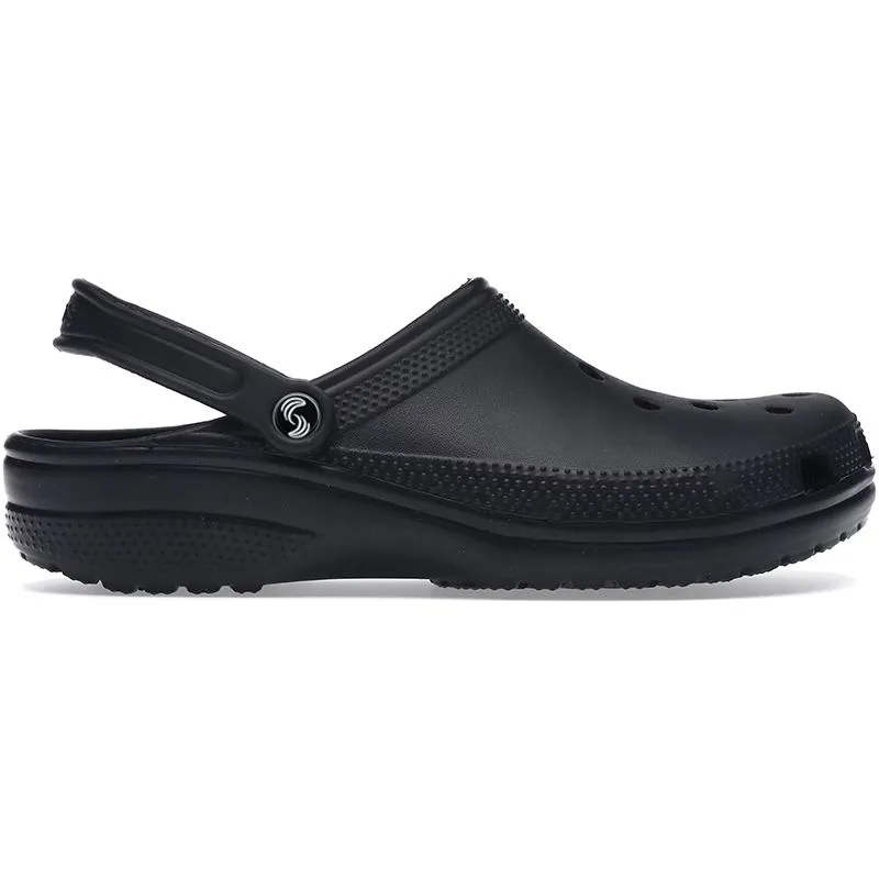 Black nursing crocs best sale