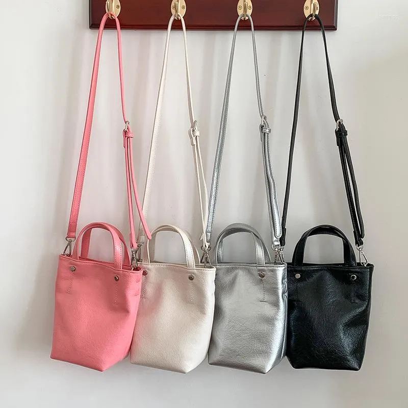 Sacs à bandoulière en cuir PU souple femmes sac seau Style Preppy jeunesse Mini sacs à main luxe bandoulière vente entière