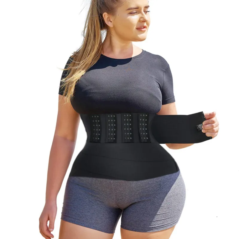 Buckle Snatched Waist Trainer Bandage Wrap Shapewear Tummy Control Corset Body  Shaper Hook Trimmer Slimming Hourglass Belt Strap