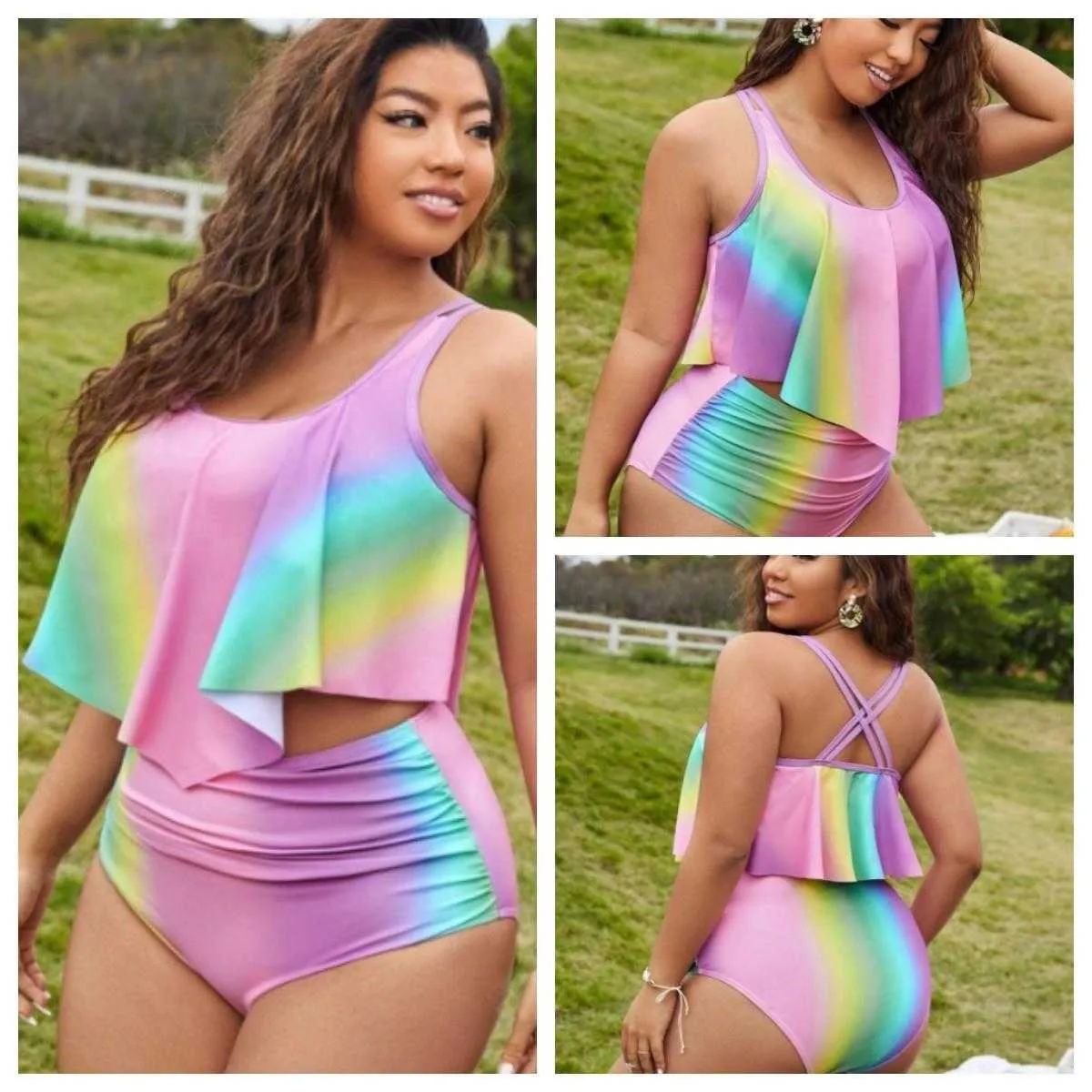 Flounce plus size bikini top shop