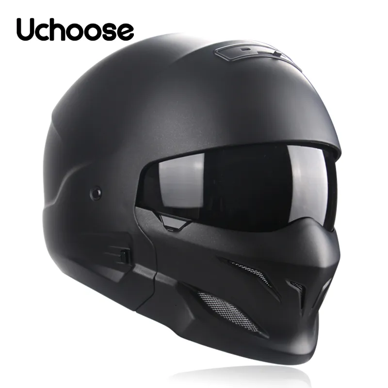 Skates Helmets Scorpion Multipurpose Combination Helmet Retro Helmet Motorcycle Cascos Moto Locomotive Personality Half Predator Helmet 230505