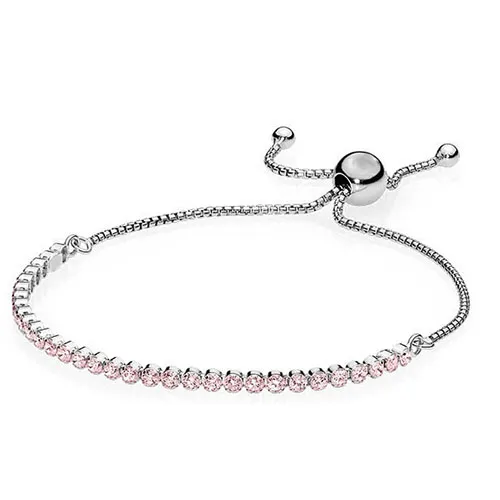 Pandora gold sparkling slider tennis bracelet store