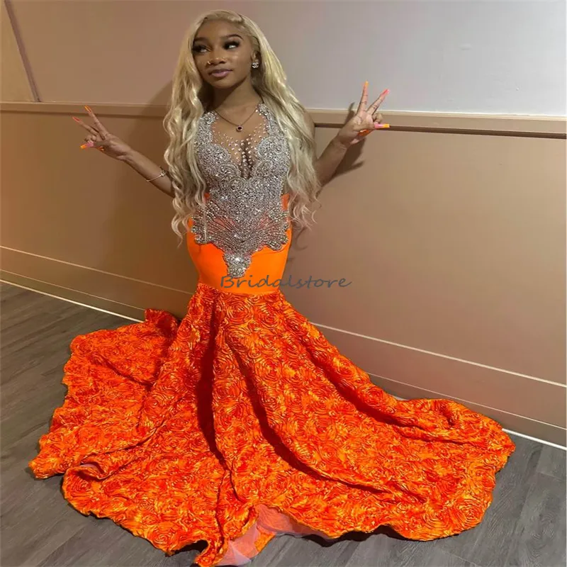 Elegant Off Shoulder Orange Lace Long Prom Dresses, Orange Lace Formal –  Eip Collection