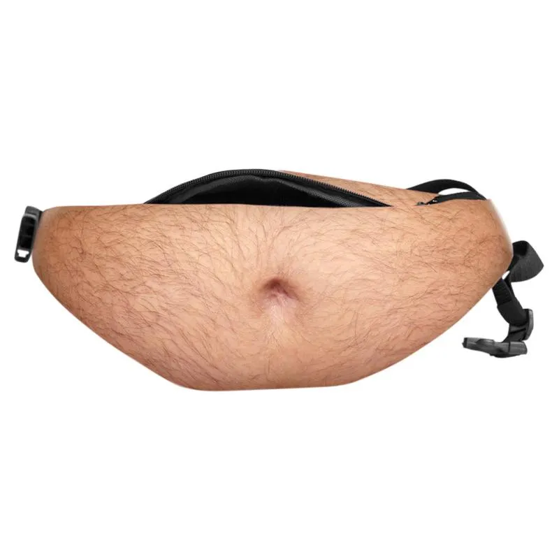 Waist Bags 2023 Personality FashionDad Bag Dad Bod Universal Flesh Colored Beer Fat Belly Fanny Pack Fun KA-