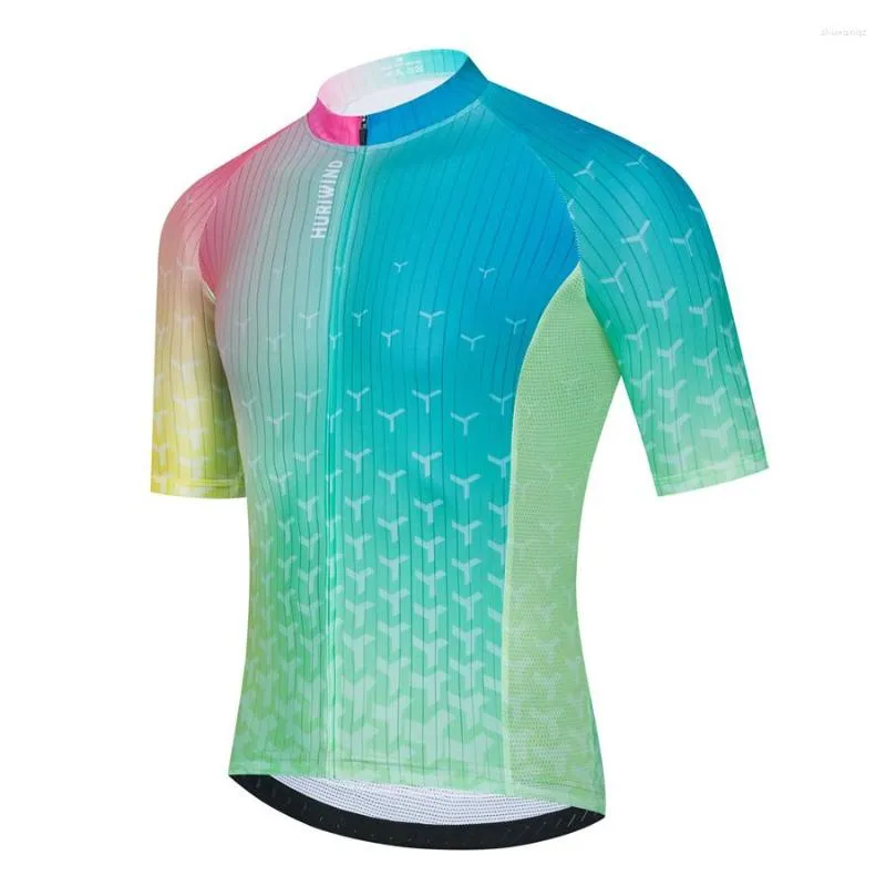 Racing Jacken 2023 Pro Team Radtrikot Herren Kurzarm Radtrikot Race Fit Sommer Atmungsaktiv Schnelltrocknend Sportbekleidung Maillot