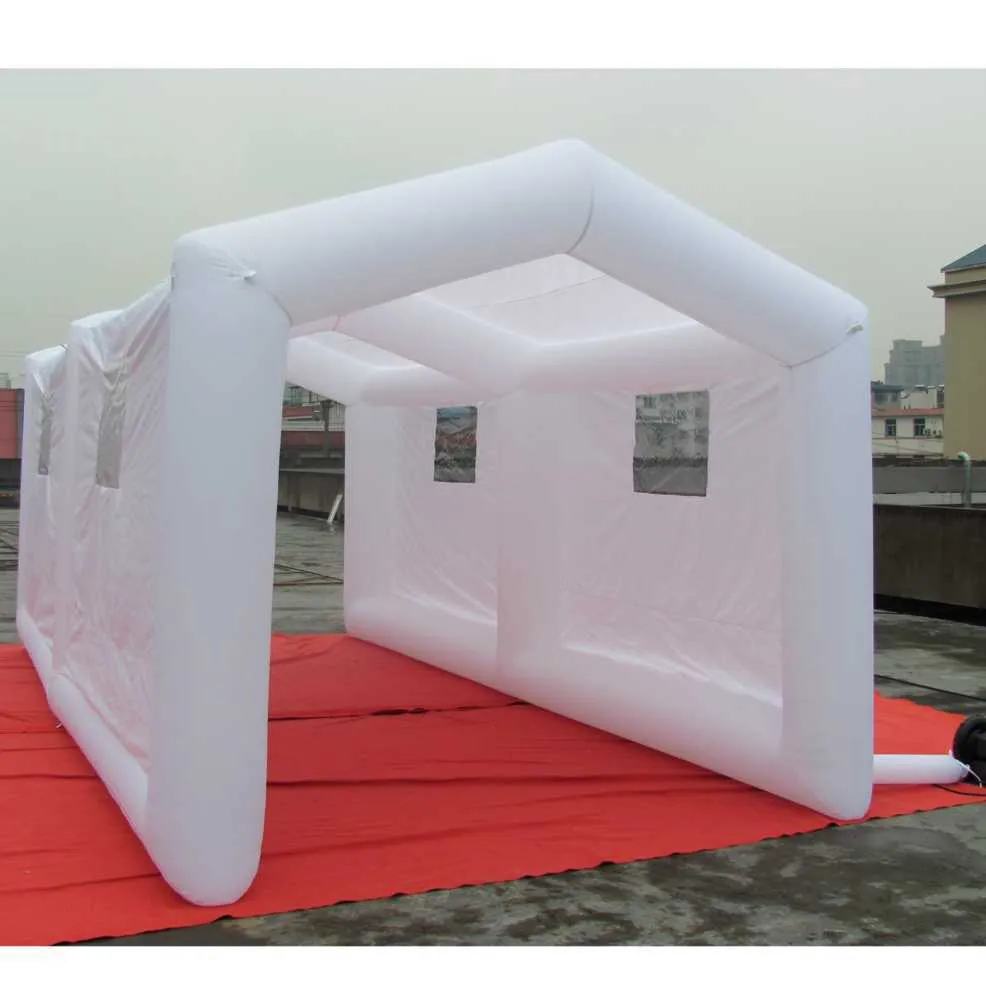 Inflatable car top wash tent