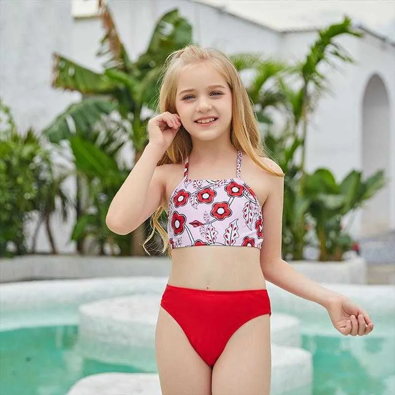 Les enfants filles maillot de bain 2 pièce Patchwork de maillots