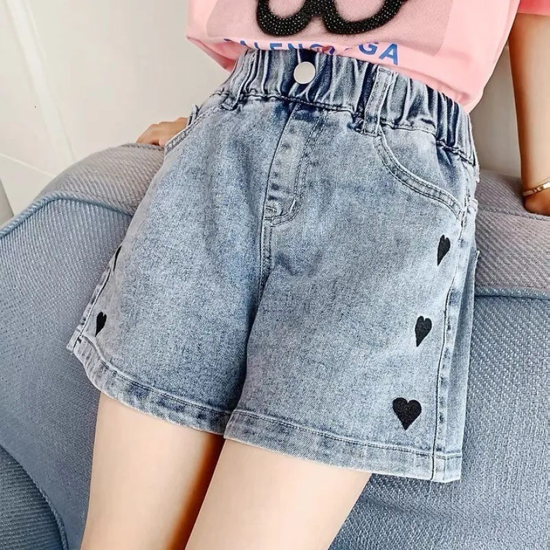 2-8y Summer Toddler Kids Baby Girl Denim Shorts Girls Solid Color High  Elastic Waist Ripped Jeans Short Pants for Children | Unilovers