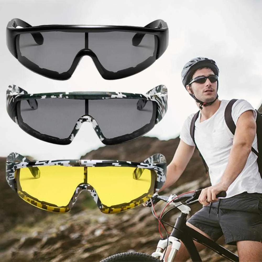Outdoor Eyewear Anti wind and sand cycling glasses fashion night vision sports sunglasses eye protection ski goggles outdoor riding P230505