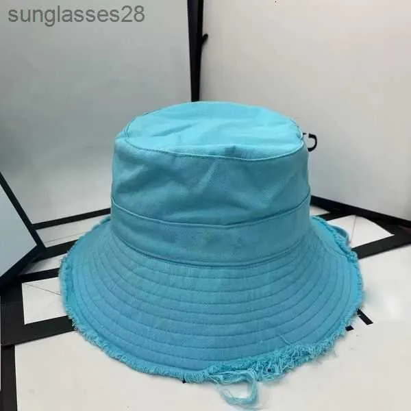 Letnie kobiety wiadra surowe krawędzie płótno obwód kapelusza sznurka 56-58CMJ4BX