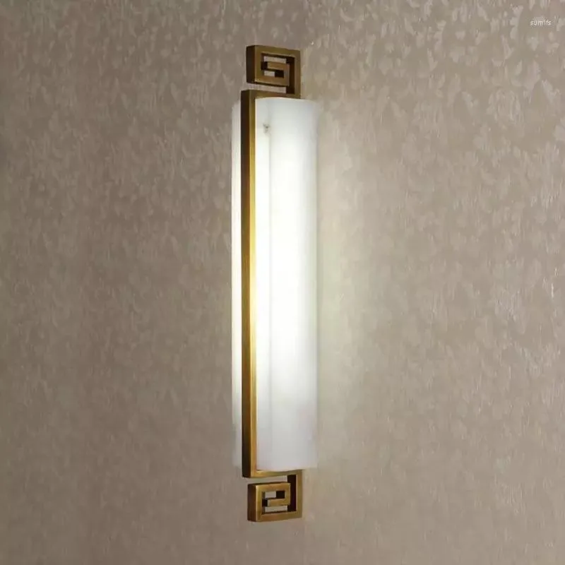 Стеновая лампа современное минималистское светодиод натуральный мрамор северный ретро роскошный дизайн эль -эль -спальня спальня кровать декоративное освещение