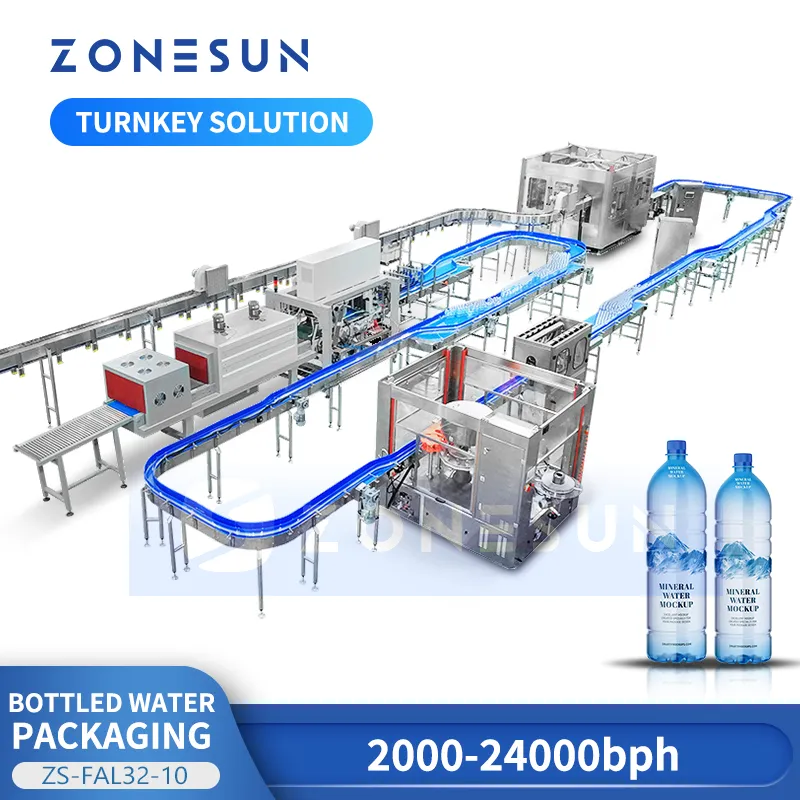 Wholesale ZONESUN Automatic Bottled Water Packaging Line: Integrated ...