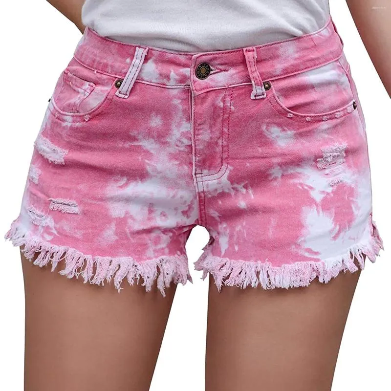 Active Shorts Damen High Waist Straight Tube Nostalgic Hollow Stretch Hose für Damen mit Taschen Jean Holes 311 Gear