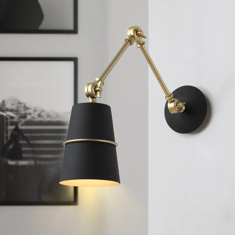 Wall Lamp Long Sconces Nordic Kitchen Decor Smart Bed Lampen Modern Cute Industrial Plumbing Blue Light Antler Sconce