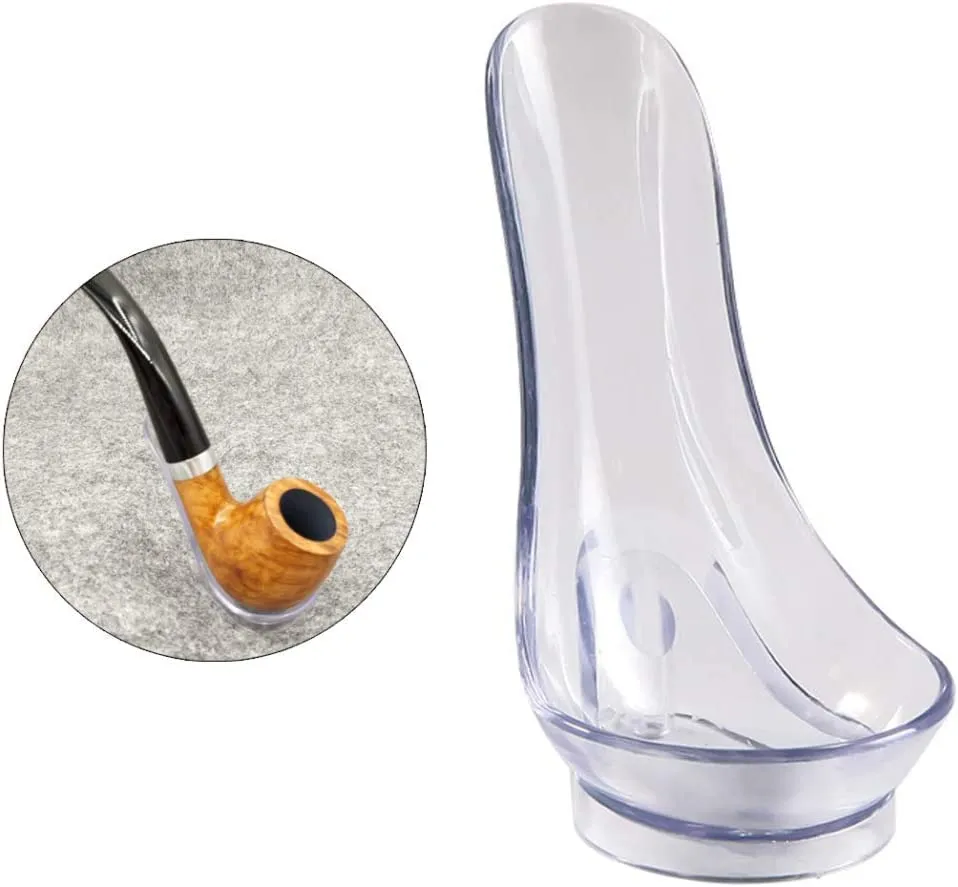 Clear Plastic Pipe Stand, Display Stand, Pipe Holder for Tobacco Pipe Smoking Accessories