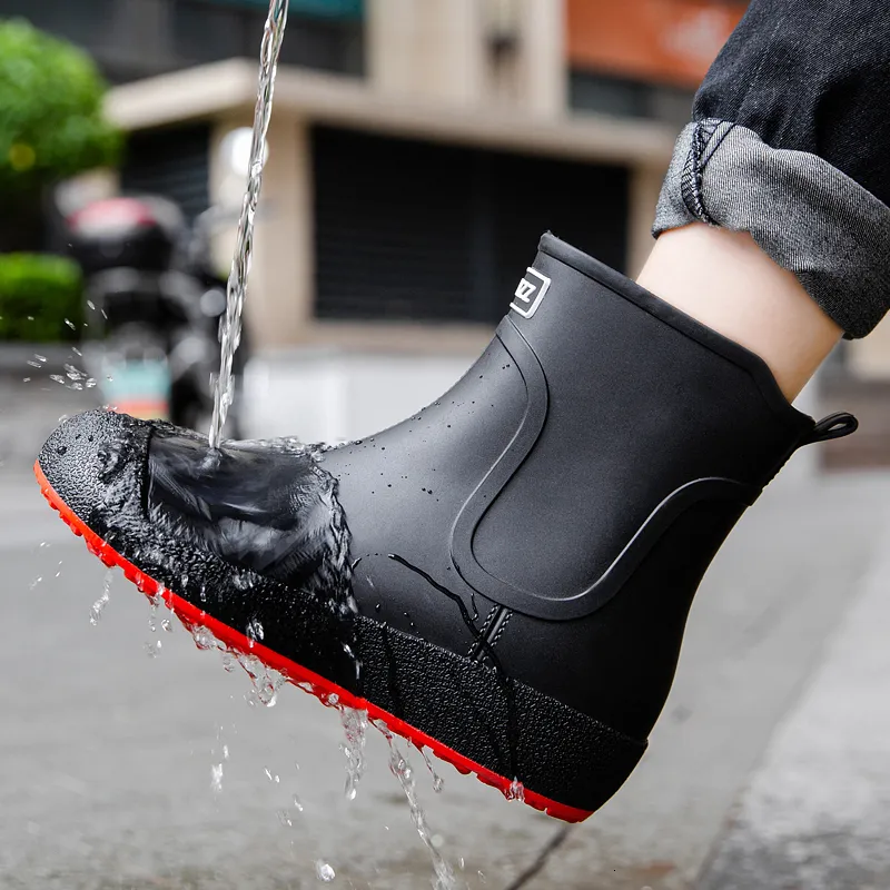 Rubber ankle rain on sale boots