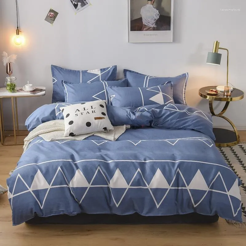 寝具セットHFピュアコットン4ピースセット濃厚3秋の冬のベッドシート枕カバーキルト世帯