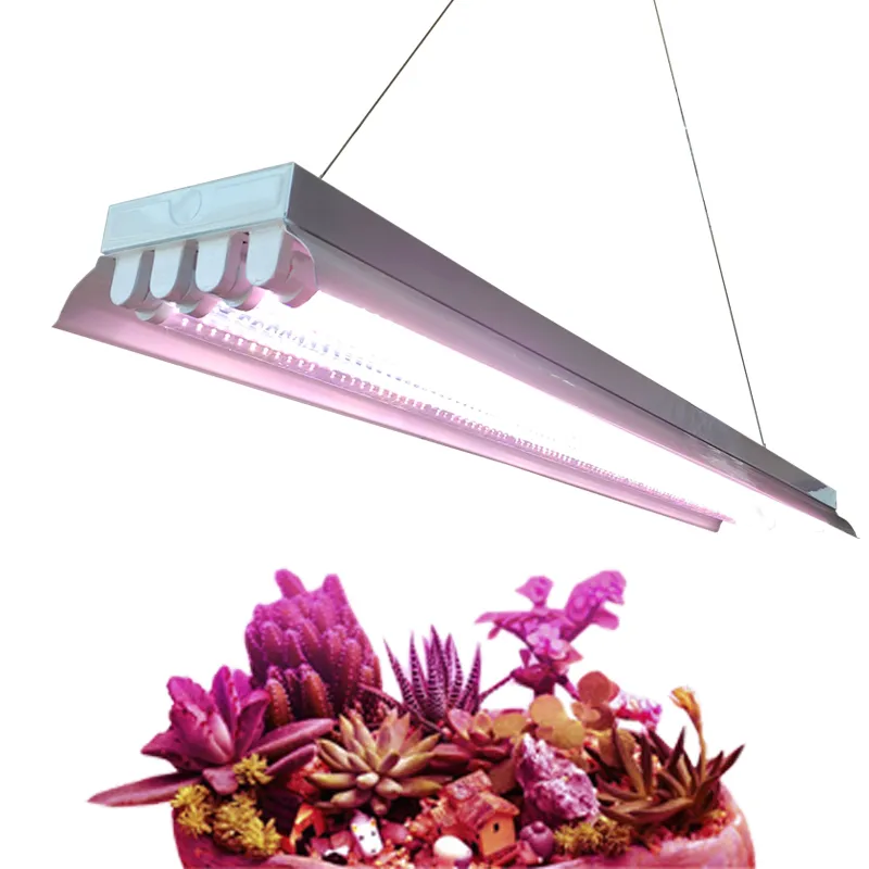 G13 T8 LED Grow Light High Intensity Full Spectrum Indoor GrowLights High PPFD Value Grow Lights for Indoor Plants Seed Starting Succulent Vegetables crestech168