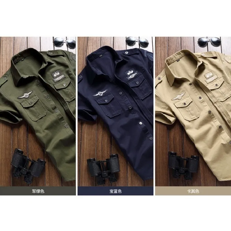 Military style casual shirts shop