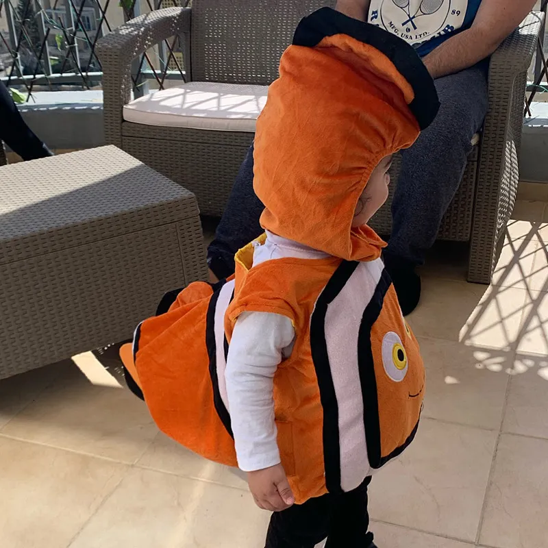 Cartoon Clothing 3-10Y Animacja dziecka Znalezienie kostiumów Nemo Born CostumeSkids Halloween Cosplay Costume Infanttoddler Boys Odzież BEB 230504