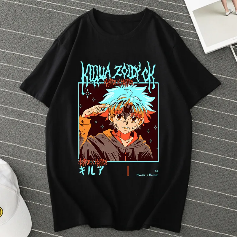アニメシャツ メンズハンター×ハンターキルアゾルディックTシャツ