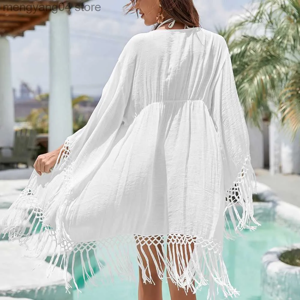 Kimono copricostume pizzo online