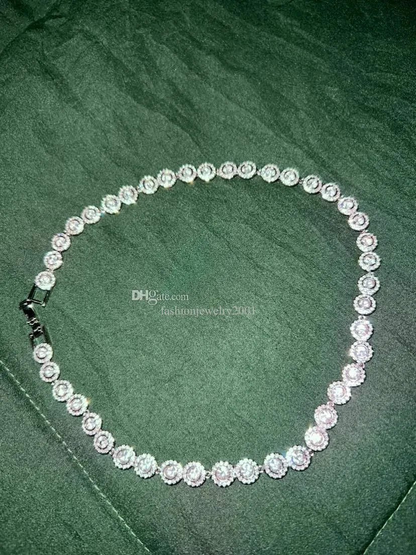 Tennis Necklace Set | Tennis Jewelry Set | Earrings - Round Cz Necklace  Earrings Luxury - Aliexpress