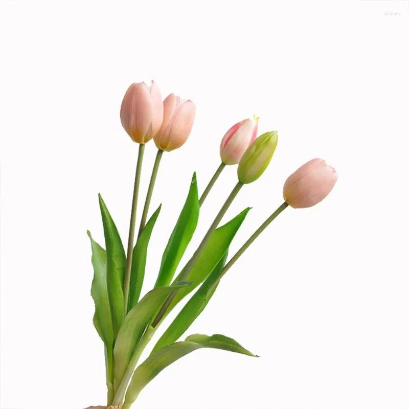 Fleurs décoratives tulipes artificielles faux accessoires de décoration intérieure pour le salon de fête de mariage jardin extérieur séché