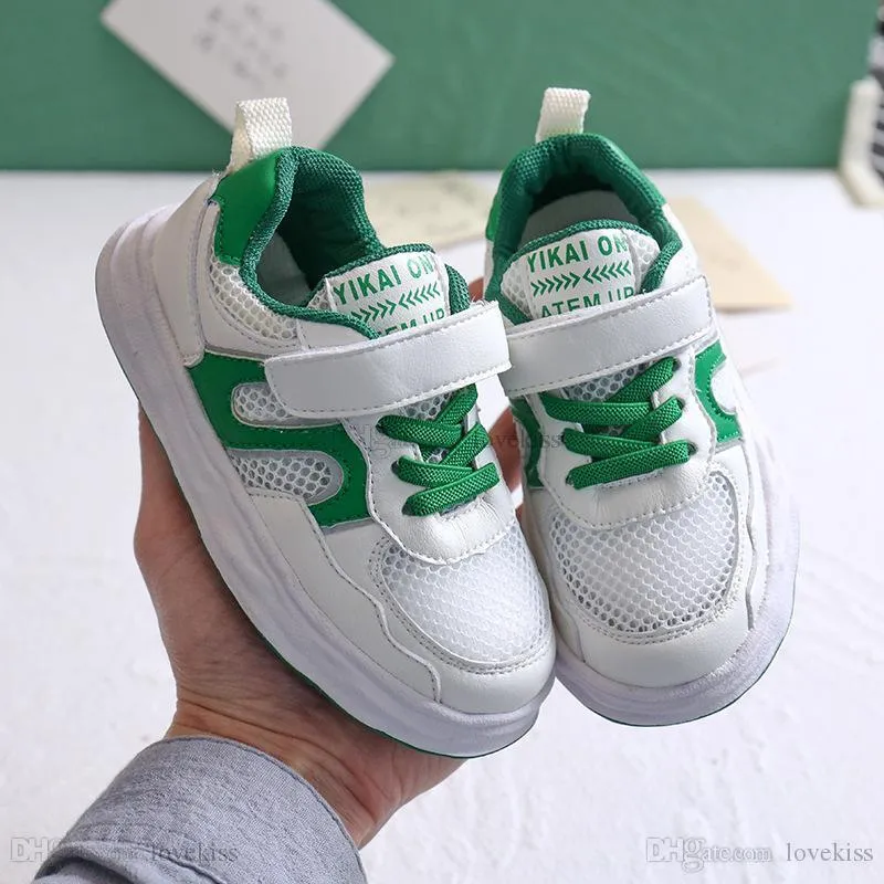 Sneakers Kids Shoes Casual Baby Child Summer Boys Girls Single Net Hollow Blank E6184