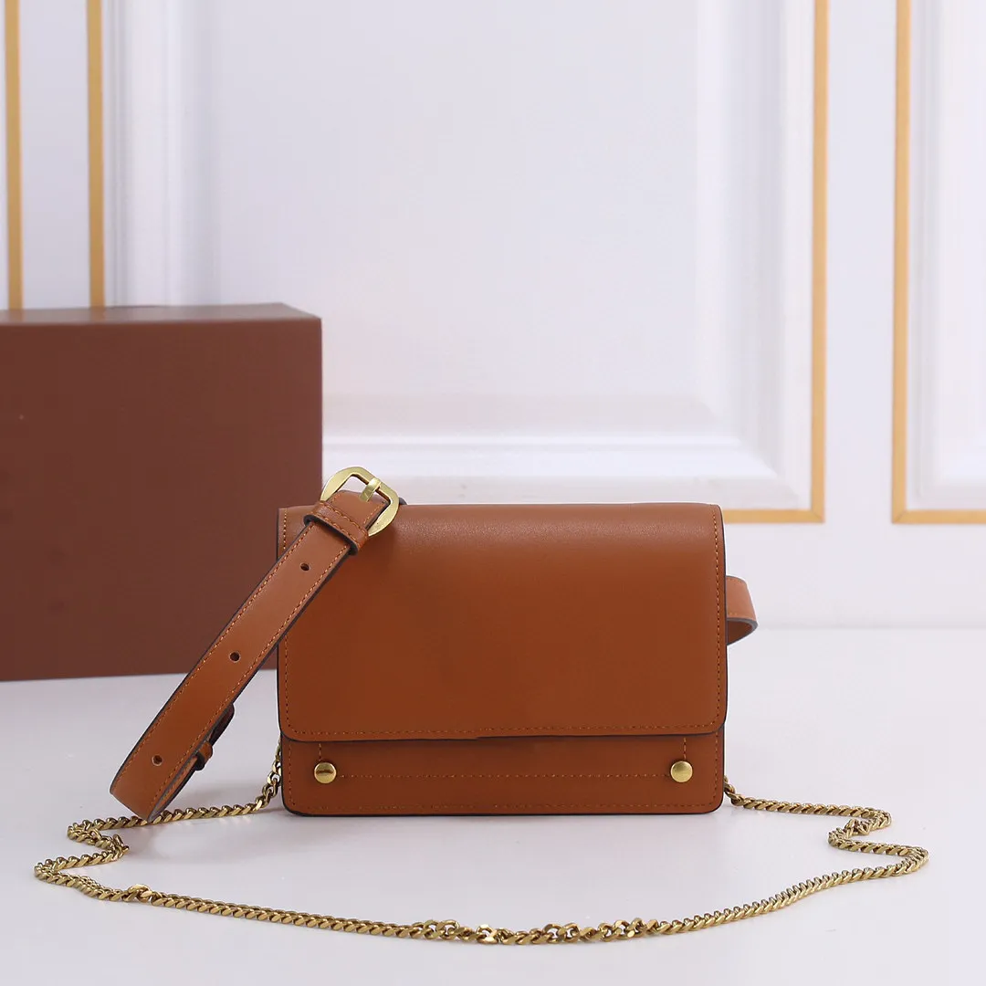 10a mode tot tijdloze leer gewatteerde schoudertas voor dames klassieke flip tas metalen ketting schouderband Mailman Bag Designer ID Luxury_Bag1588