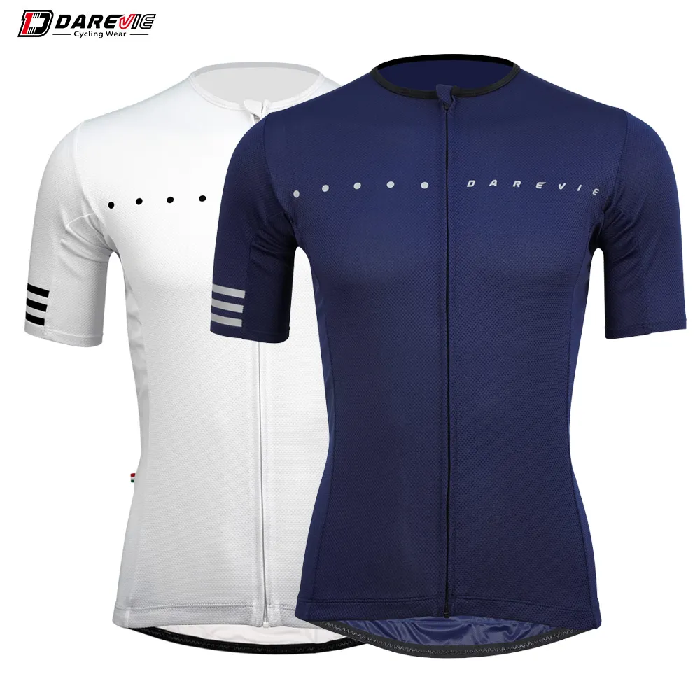 Radtrikot Tops DAREVIE Radtrikot Sommer Mann Radfahren Maillot Atmungsaktiv Schnelltrocknend Pro Team Hohe Qualität Slim Fit MTB Rennrad Jersey 230505