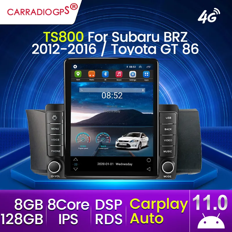 128G Android Car Dvd Radio Player per Subaru BRZ/Scion FRS/Toyota-GT86 2012-2016 Navigazione GPS Carplay Auto Head Unit No 2 Din