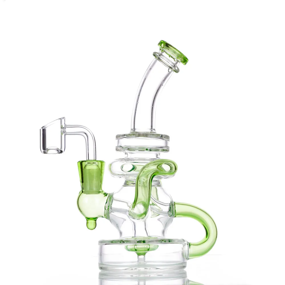 Mini Glass Water Bong Pipe Dab Rig Hookah 14mm Joint Smoking Accessories