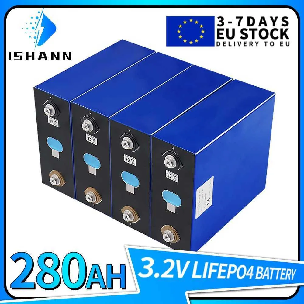 3,2 V LifePo4 280AH Bateria 280K 4/8/16/32pcs Wysoka pojemność 12 V 24 V Battes DIY VANS RV Solar Cell
