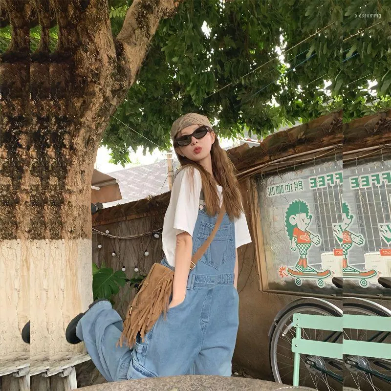 Denim suspender deals overalls