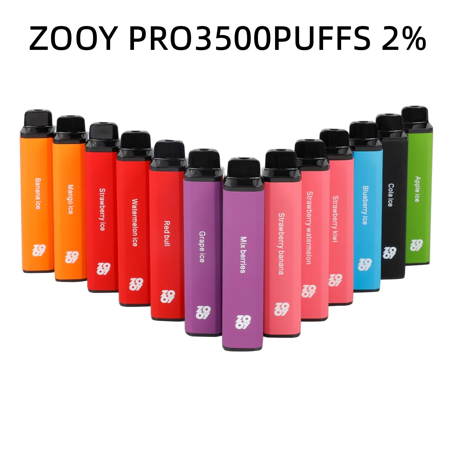 Zooy Legend 3500 Puffs E Cigarett Disponible Vape Pen Mesh Coil 2% Puff 3500 650MAH Vaporizer Stick Vapor Kit 10 ML Pre Filled Patron Device