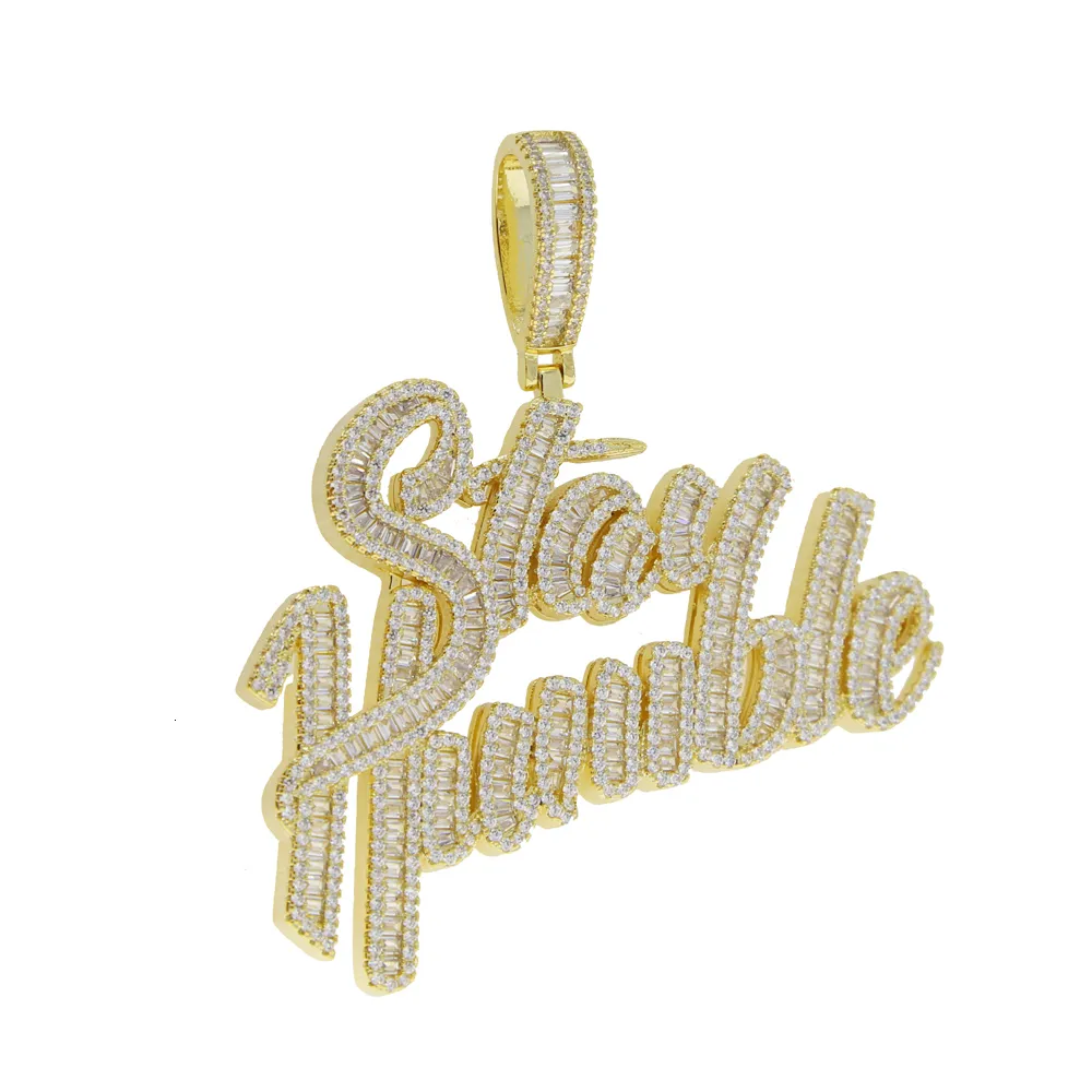 New Arrival Hip Hop Rapper CZ diamond s necklace with Stay New Arrival Hip Hop Rapper CZ diamond s necklace with Stay