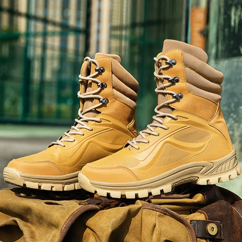 Winter High Top Shoe Mens Military Tactical Boots Outdoor Fashion