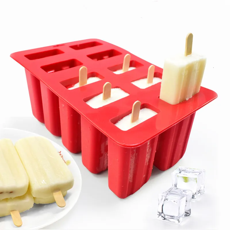 Ice Cream Tools Silicone Ice Cream Mold Maker Cube Household Child Kitchen Dining Bar Gadget Tools Accessories Supplies 230504