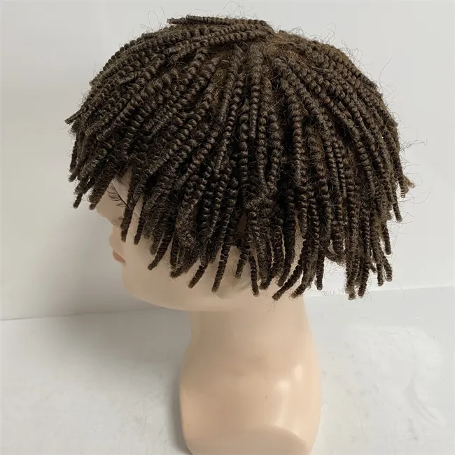 Human Hair Full Lace Braids For Men 6 Inch Brown Color 4 Quality Afro Braids Full Lace Wig From Yuanhaibowig 149.75 DHgate.Com