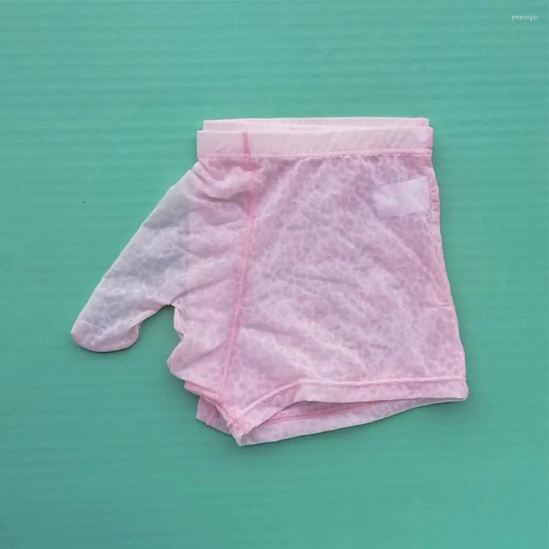 Mutande Uomo Boxer A Rete Ultra Sottile Trunks Vedere Attraverso