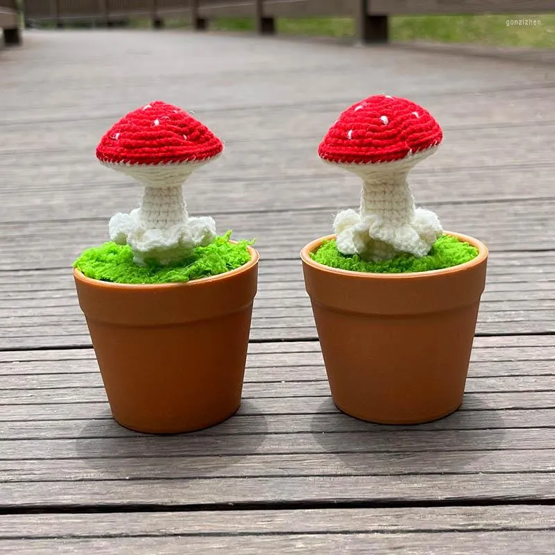 Dekorative Blumen, Gehäkelter Pilz, Topfpflanze, Künstliche Bonsai,  Handgestrickte Geschenke Für Jungen/Freundinnen, Niedliches  Zimmer/Haustisch/Büro Von 8,04 €