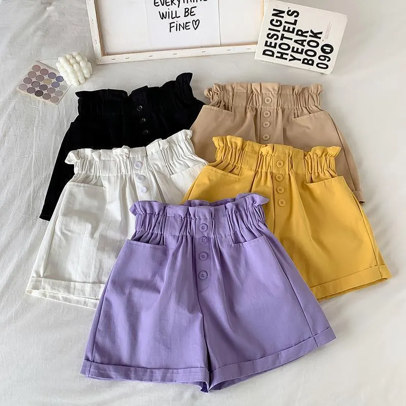 Shorts shorts para meninas para meninas casuais sólidos crianças calças coreanas informales casuales meninas verão fino crianças roupas 411y 230504
