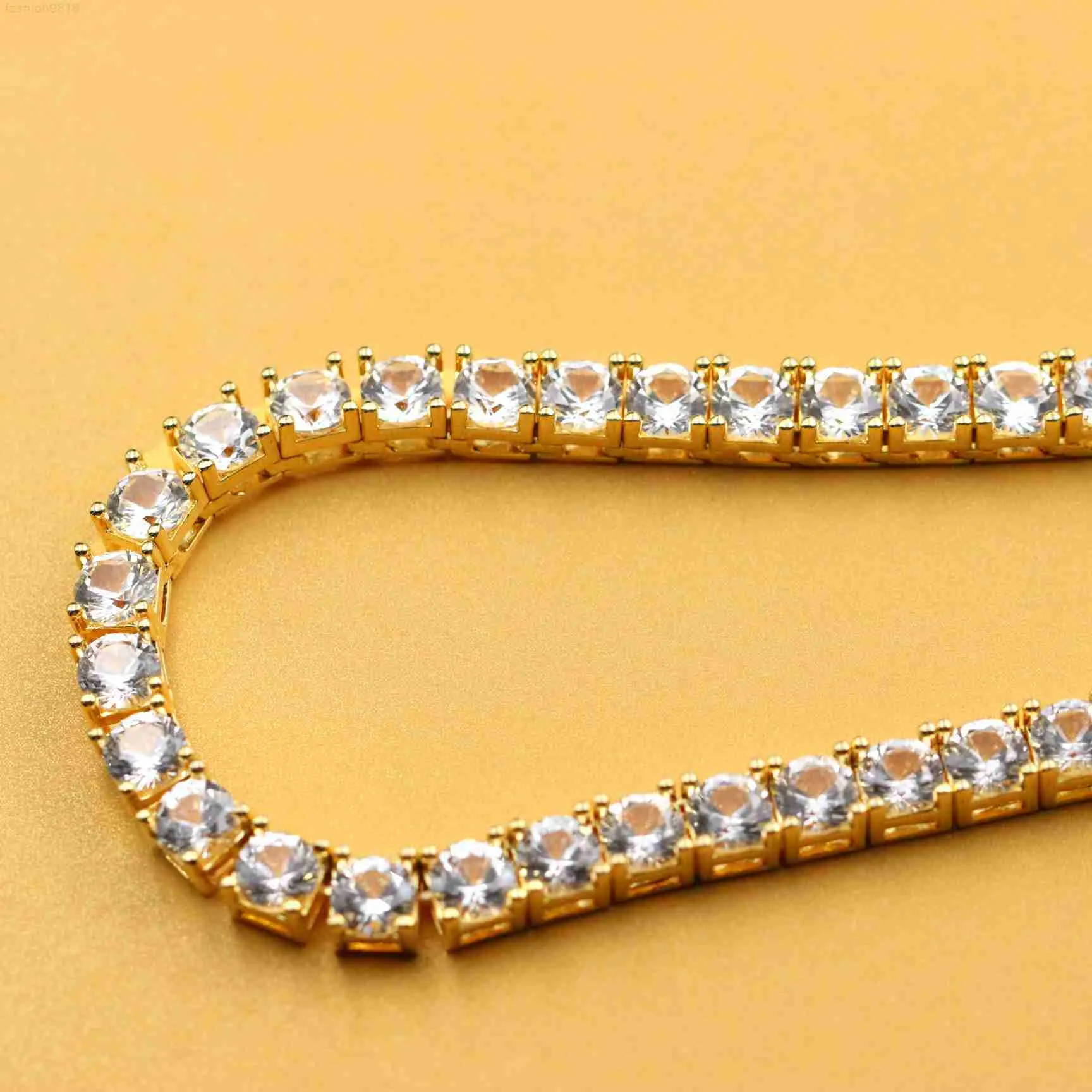 5 mm 18 cali Wysokiej jakości tenis z D VVS Moissanite Diamentowy biżuterię