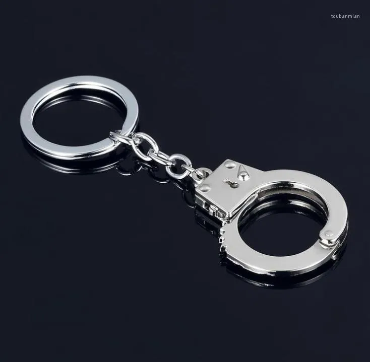 Party Favor 100 Pieces/Lot Arrival Gift Nyckelkedjor Keychain KeyFob Keyring Handcuffs SN869