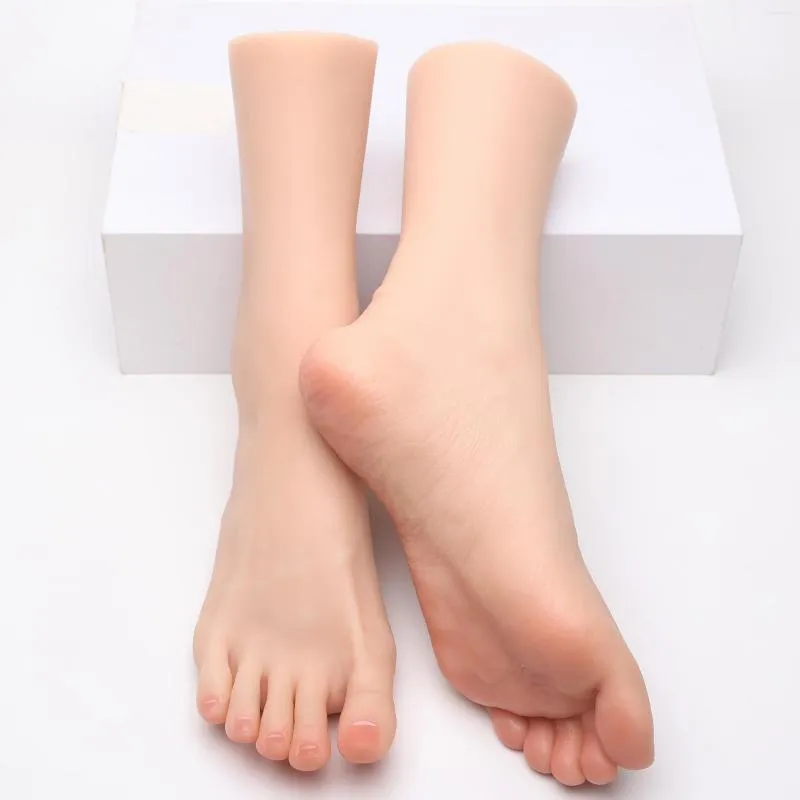 Nail Practice Foot Simulation Silicone Feet Model Female Mannequin