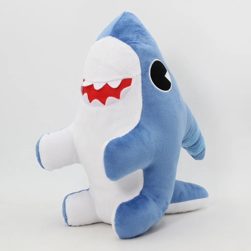 Plush Dolls 28cm Cute Shark Dog Plush Toy Soft Blue Shark Stuffed Animals Birthday Gifts Plushies for Girls 230504